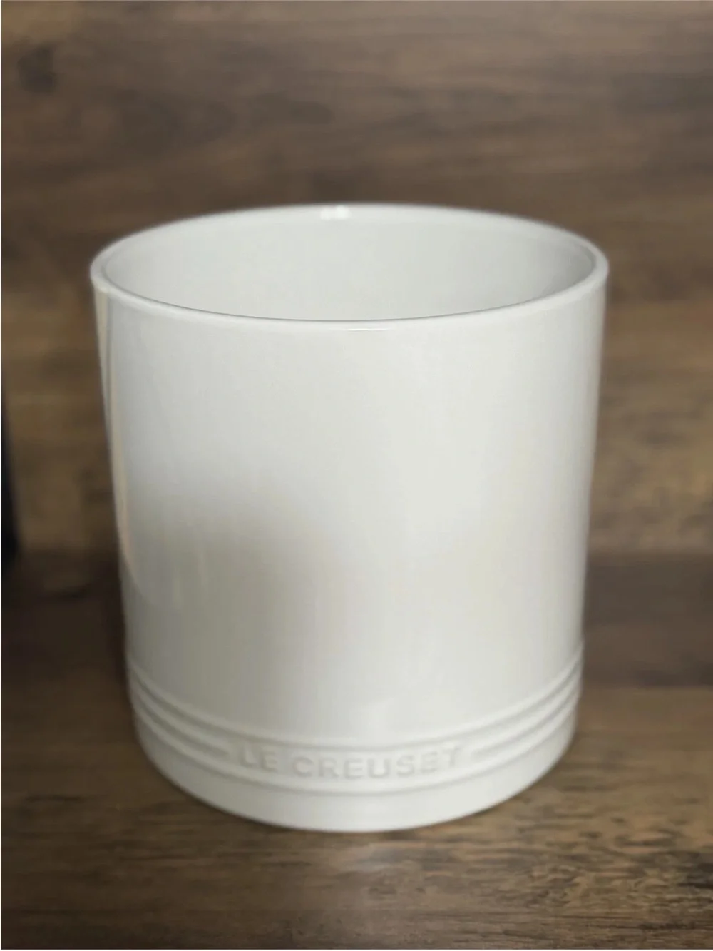 Le Creuset Stoneware Signature Utensil Crock, 2.5L~2.7 Qt., WHITE